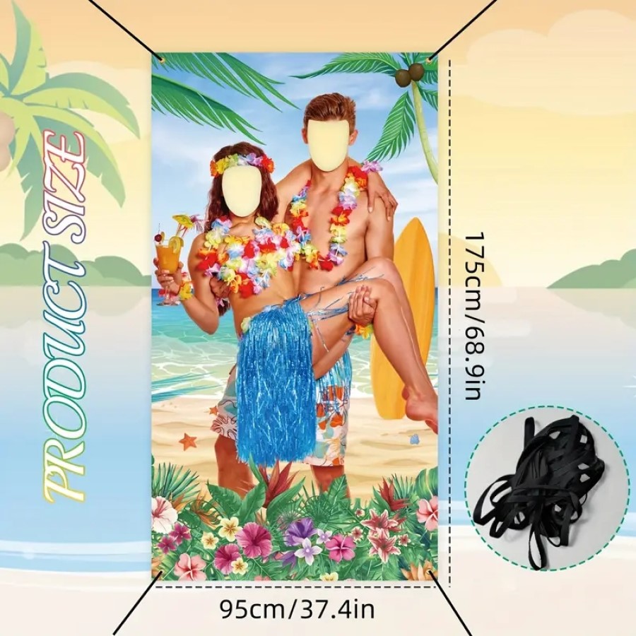 1pc, Hawaiian Luau Couple Phot - Party Games Couple ulasan dan harga