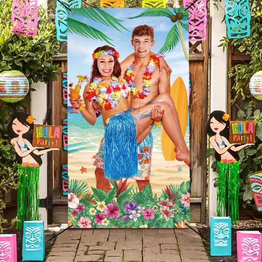 1pc, Hawaiian Luau Couple Phot - Party Games Couple ulasan dan harga