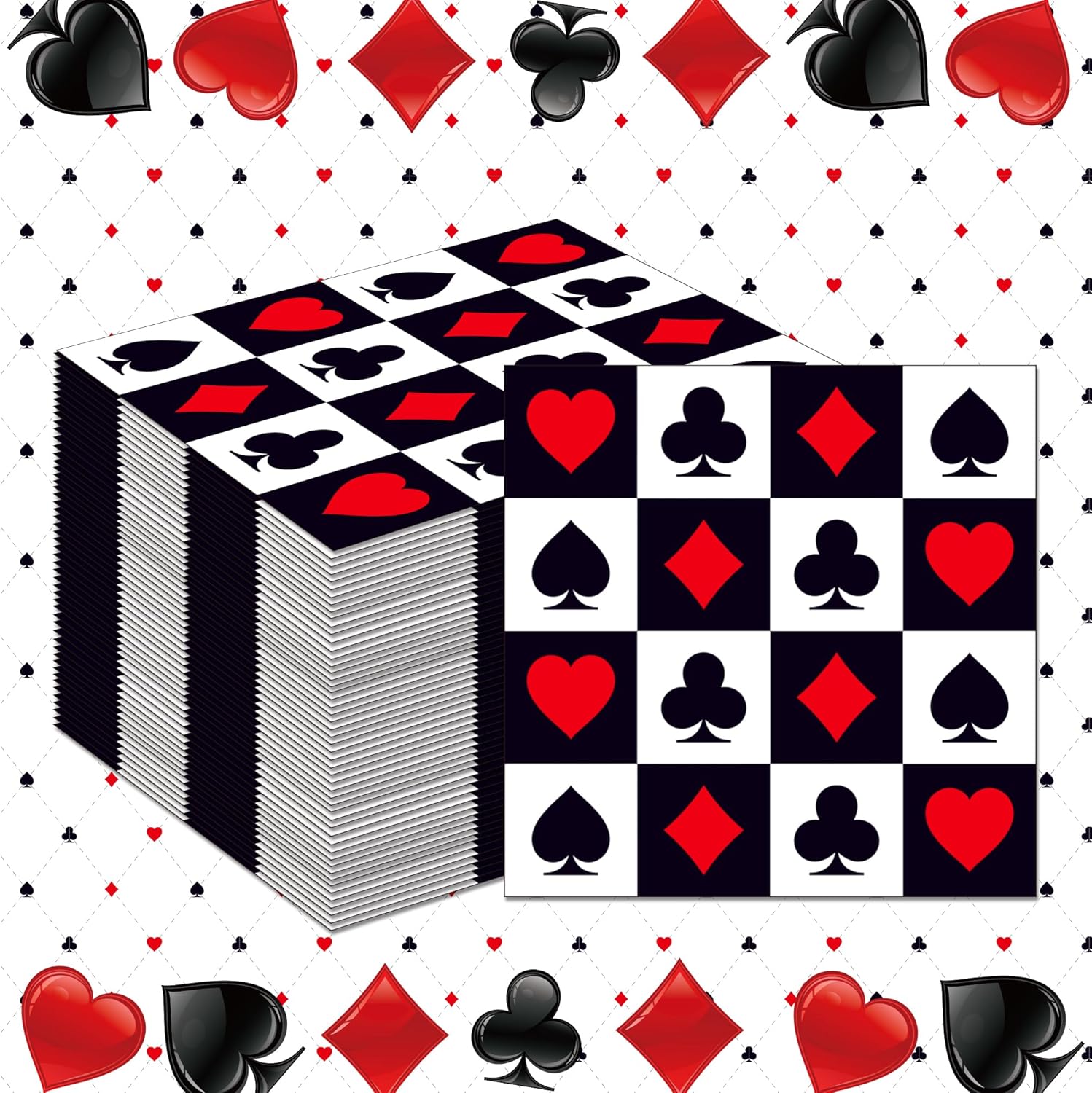 20/40/60/80 PCS Casino Theme P - Party Games Night ulasan dan harga