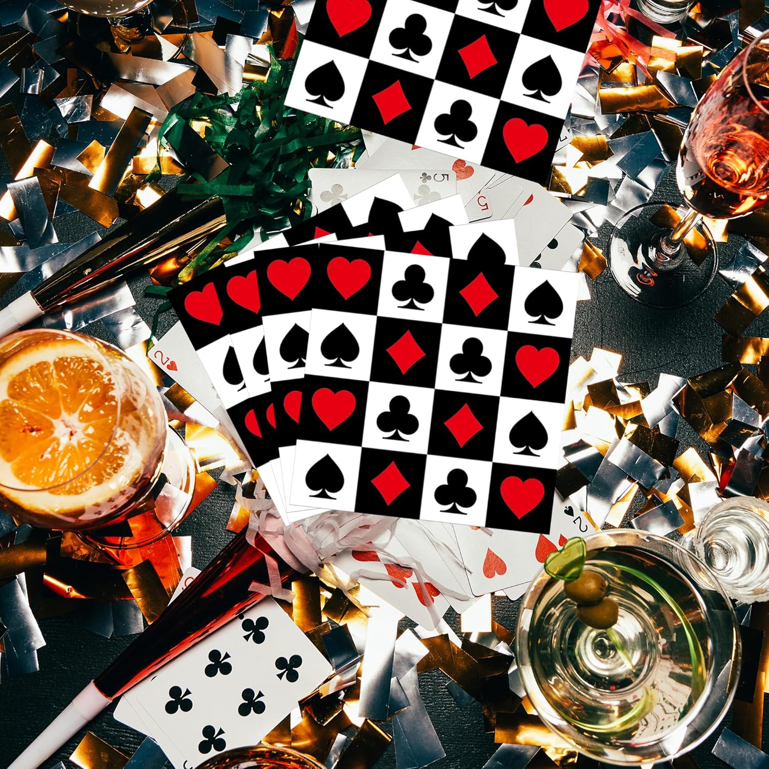 20/40/60/80 PCS Casino Theme P - Party Games Night ulasan dan harga