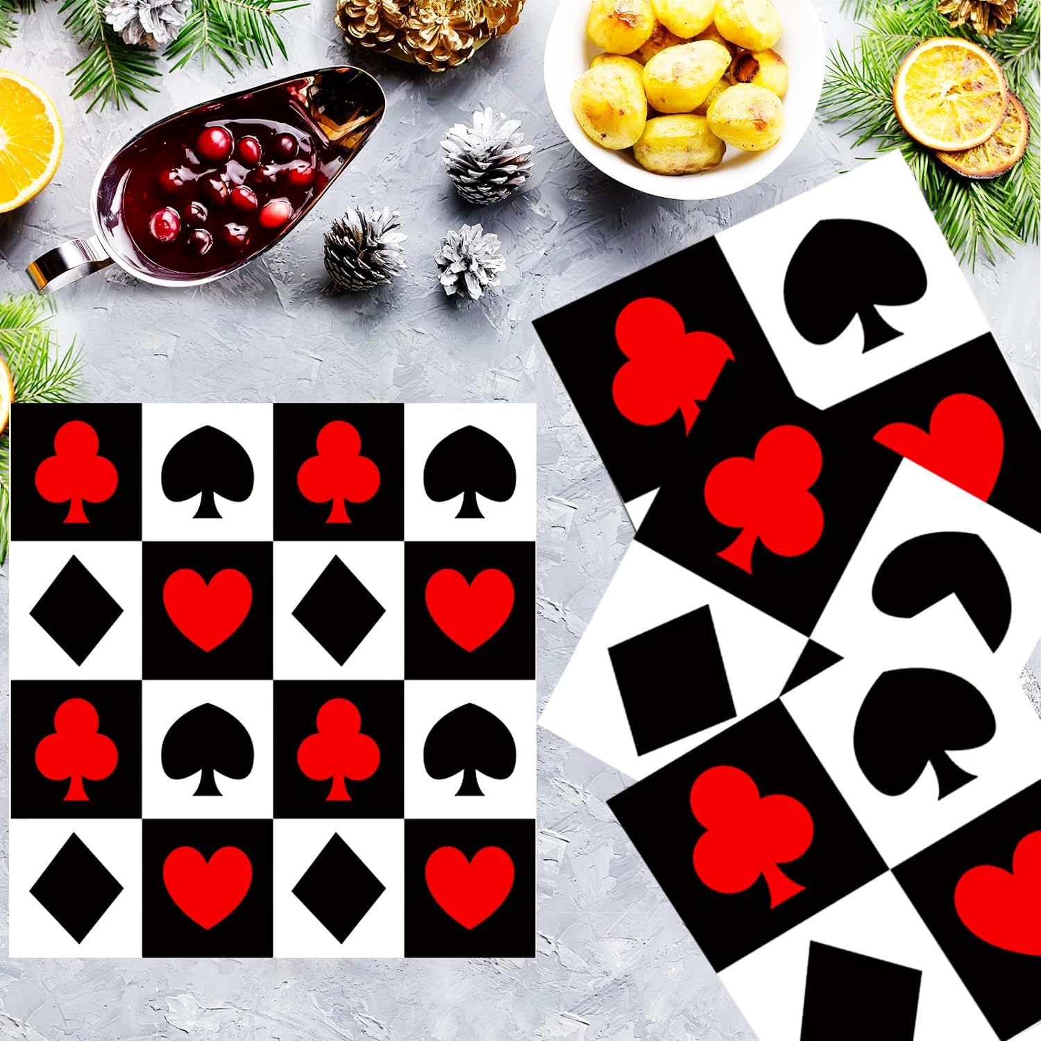 20/40/60/80 PCS Casino Theme P - Party Games Night ulasan dan harga
