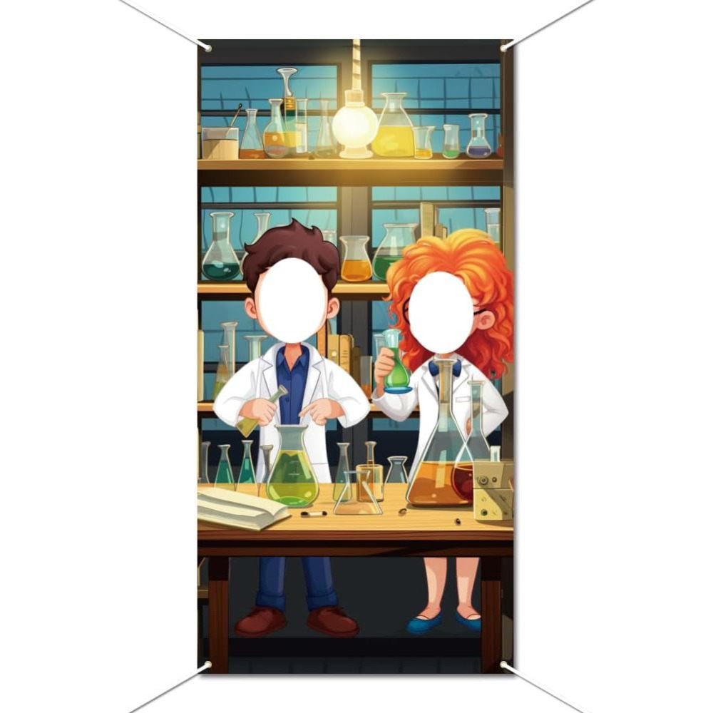 Science Party Backdrop Mad Sci - Party Games Lab ulasan dan harga