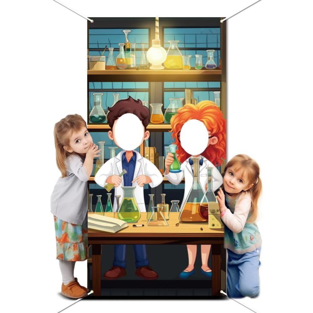 Science Party Backdrop Mad Sci - Party Games Lab ulasan dan harga