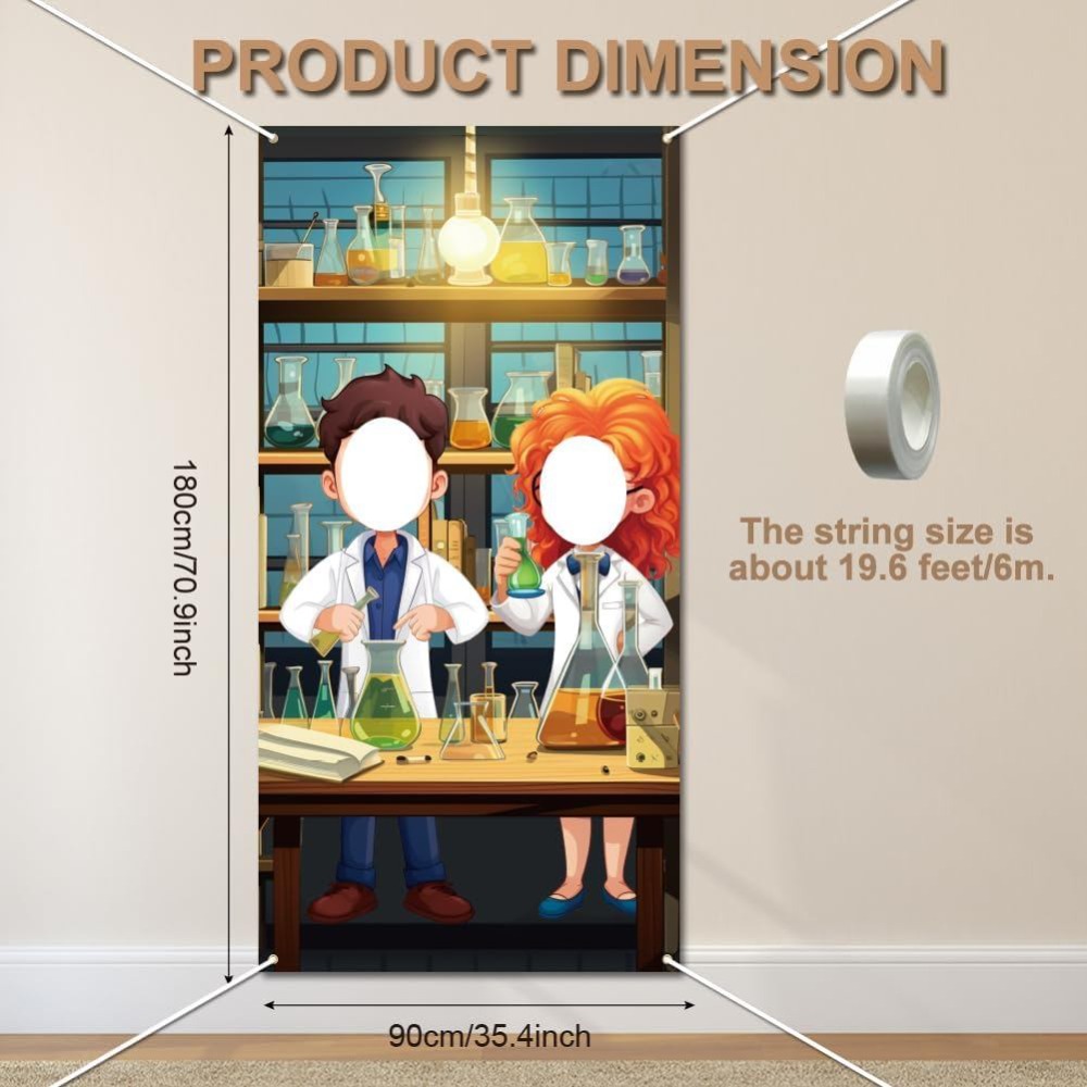 Science Party Backdrop Mad Sci - Party Games Lab ulasan dan harga