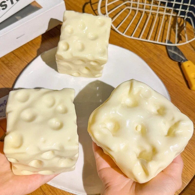 Taba Squishy Cheese Cube Stres - Party Games Young Adults ulasan dan harga