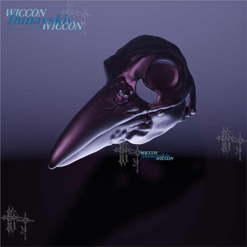 Metallic Raven Skull Plague Do - Party Games Stream ulasan dan harga