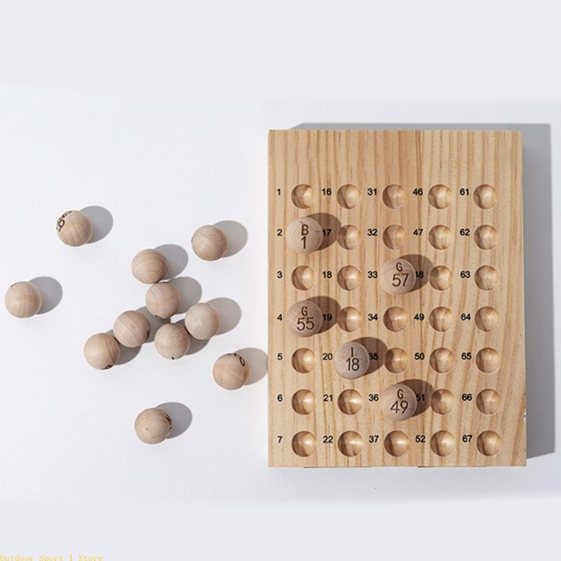 A0KA 75Pcs Natural Bingo Balls - Party Games Bingo ulasan dan harga