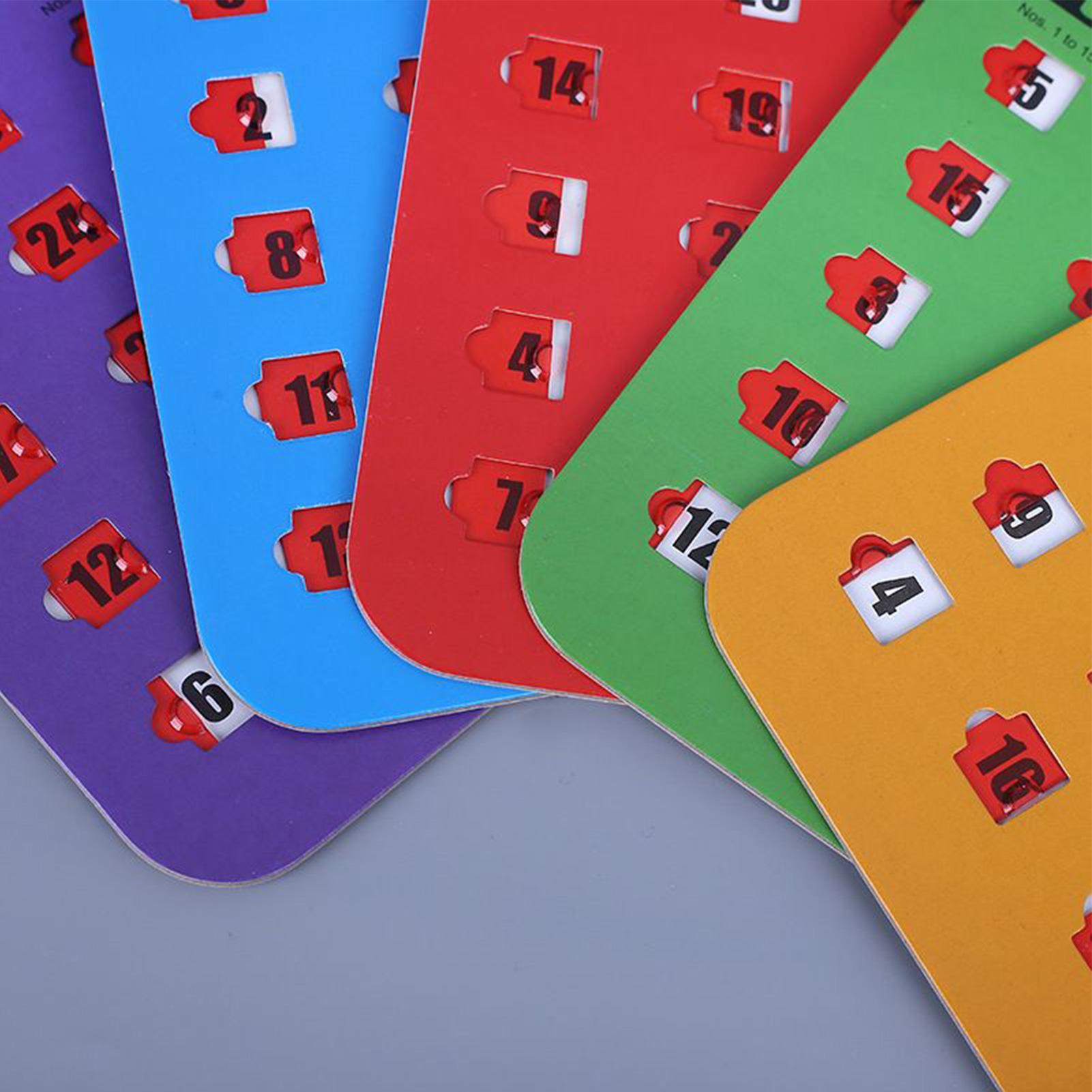 5pcs Sliding Bingo Game Cards  - Party Games Bingo ulasan dan harga
