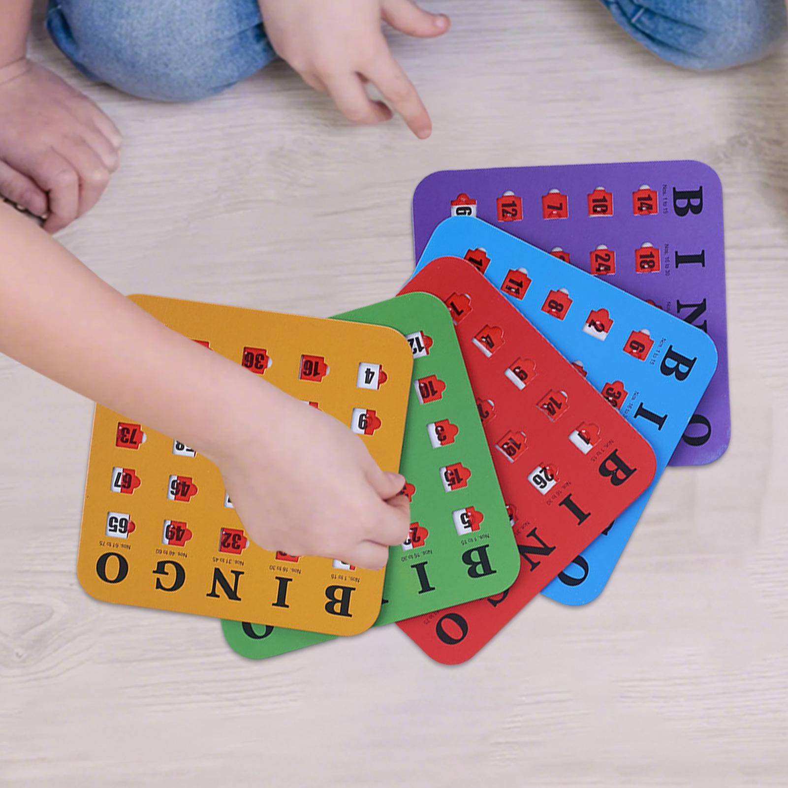 5pcs Sliding Bingo Game Cards  - Party Games Bingo ulasan dan harga