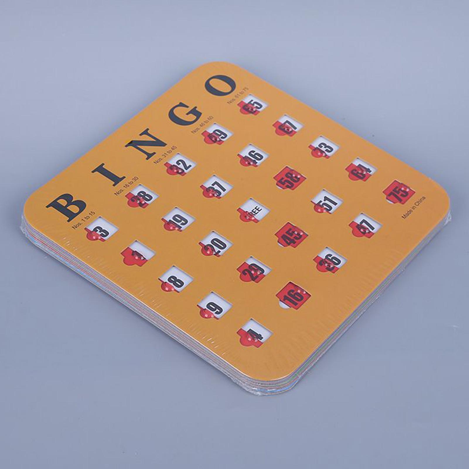 5pcs Sliding Bingo Game Cards  - Party Games Bingo ulasan dan harga