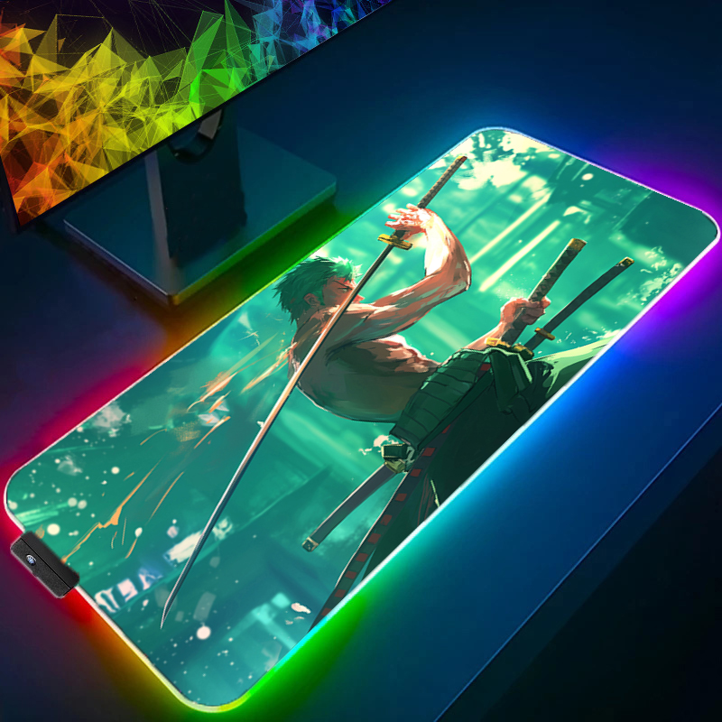 ONE PIECE Zoro Mouse Pad RGB G - Party Games Pc ulasan dan harga