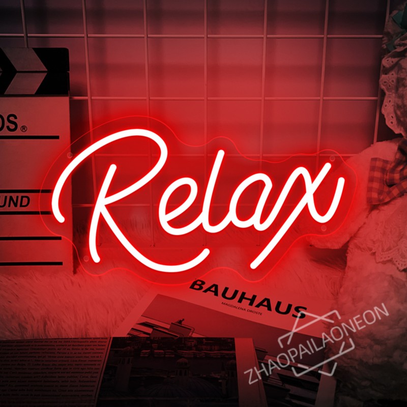 Relax  LED Neon Signs Massage  - Party Games Shop ulasan dan harga