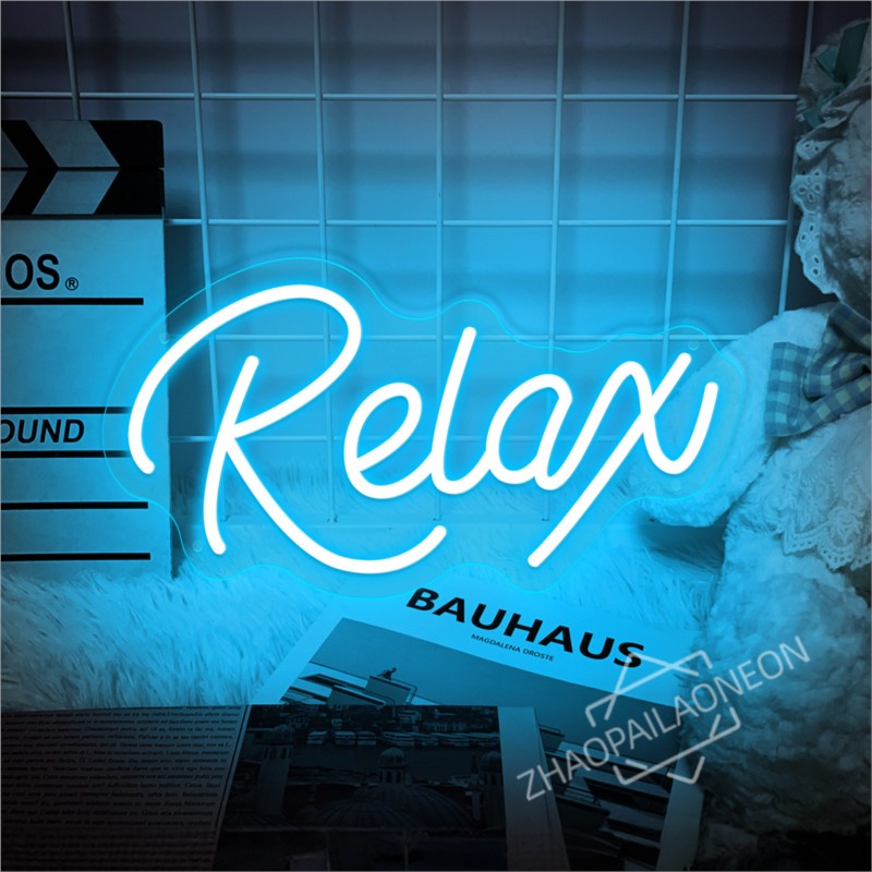 Relax  LED Neon Signs Massage  - Party Games Shop ulasan dan harga