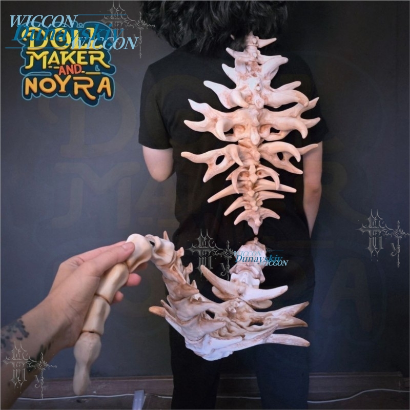 Bone Demon Back Spine Prop Art - Party Games Stream ulasan dan harga