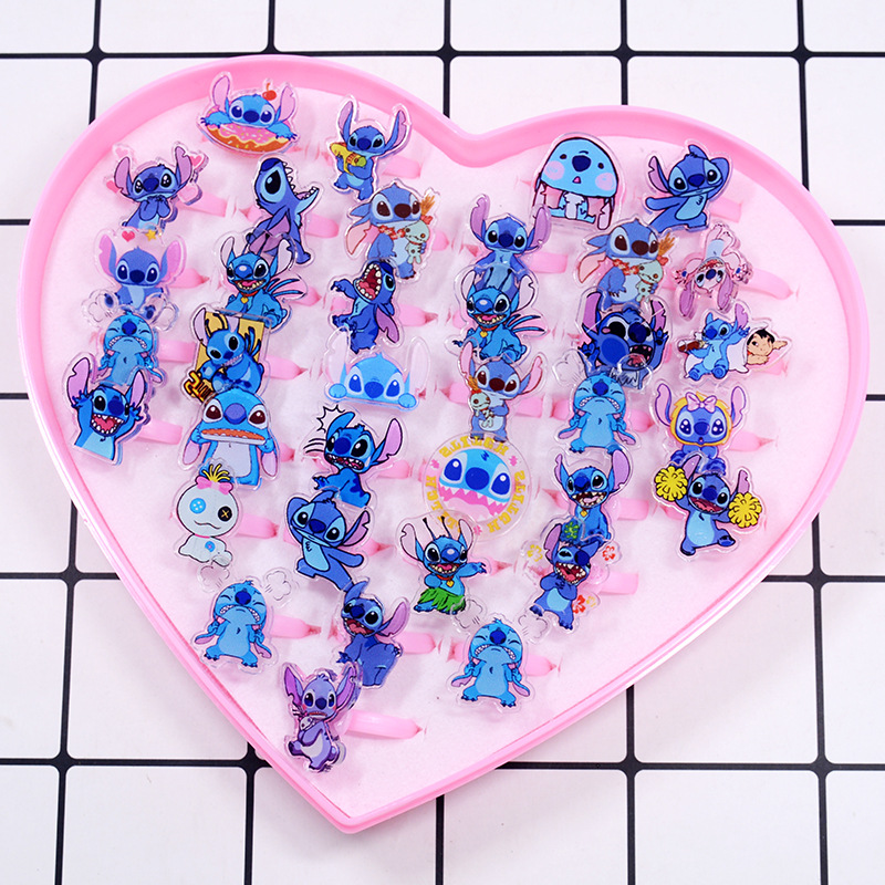 Stitch Acrylic Ring 10/20pcs K - Party Games Kids ulasan dan harga
