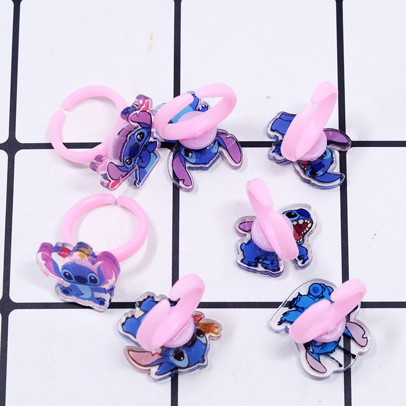 Stitch Acrylic Ring 10/20pcs K - Party Games Kids ulasan dan harga