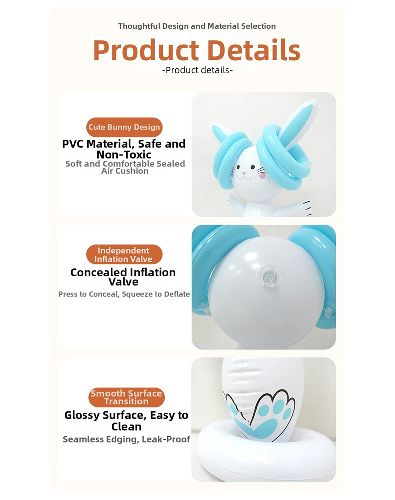 Easter Inflatable Bunny Ring T - Party Games Kids Indoor ulasan dan harga
