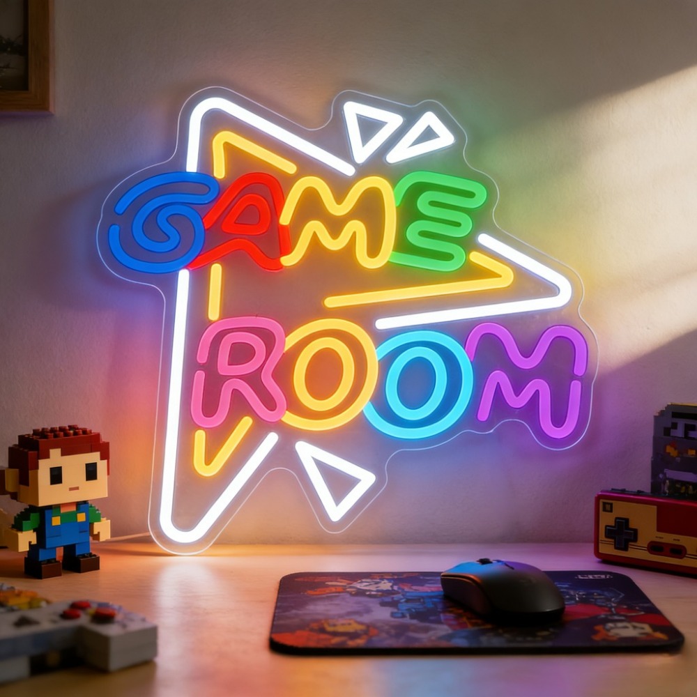 GAME ROOM LED Neon Sign Dimmab - Party Games Stream ulasan dan harga