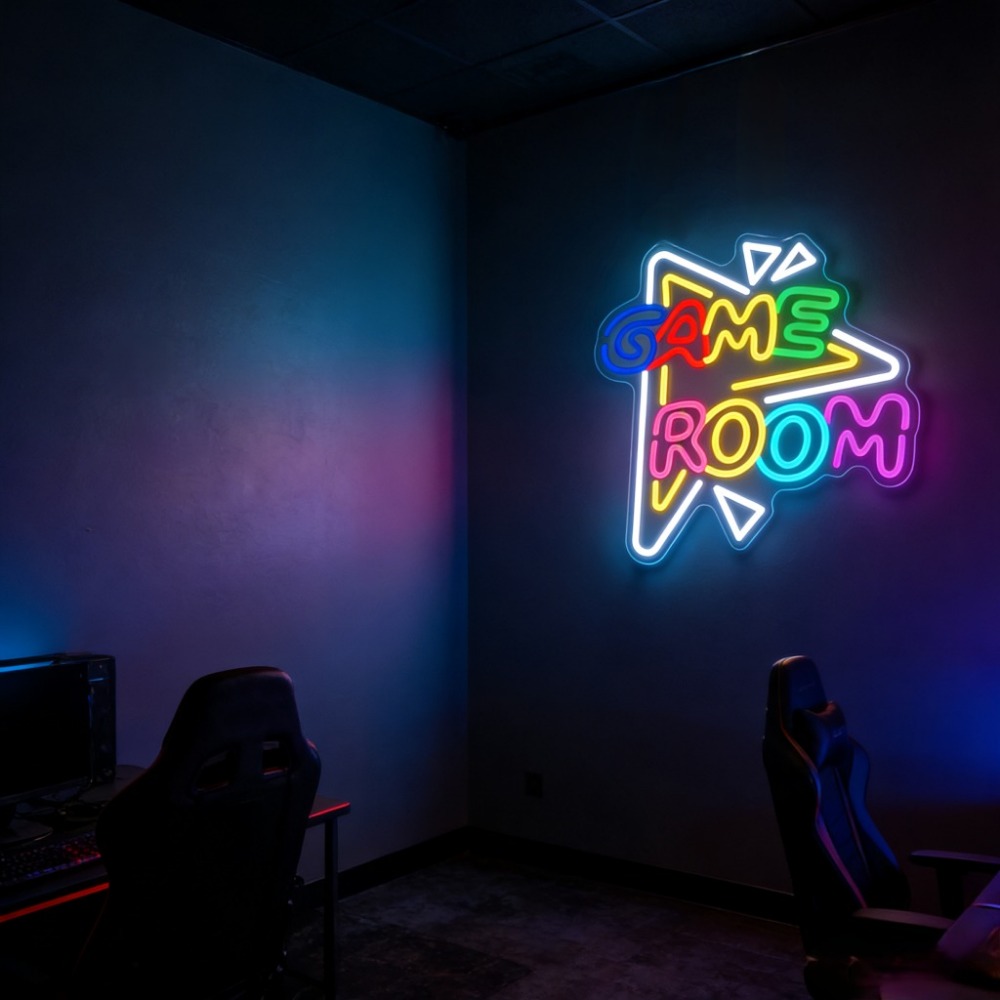 GAME ROOM LED Neon Sign Dimmab - Party Games Stream ulasan dan harga
