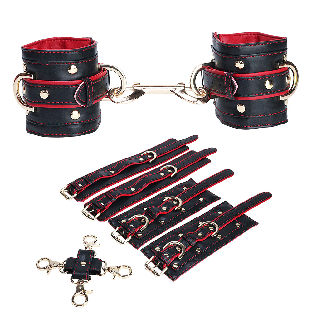 Padded Leather Handcuffs Ankle - Party Games Couple ulasan dan harga
