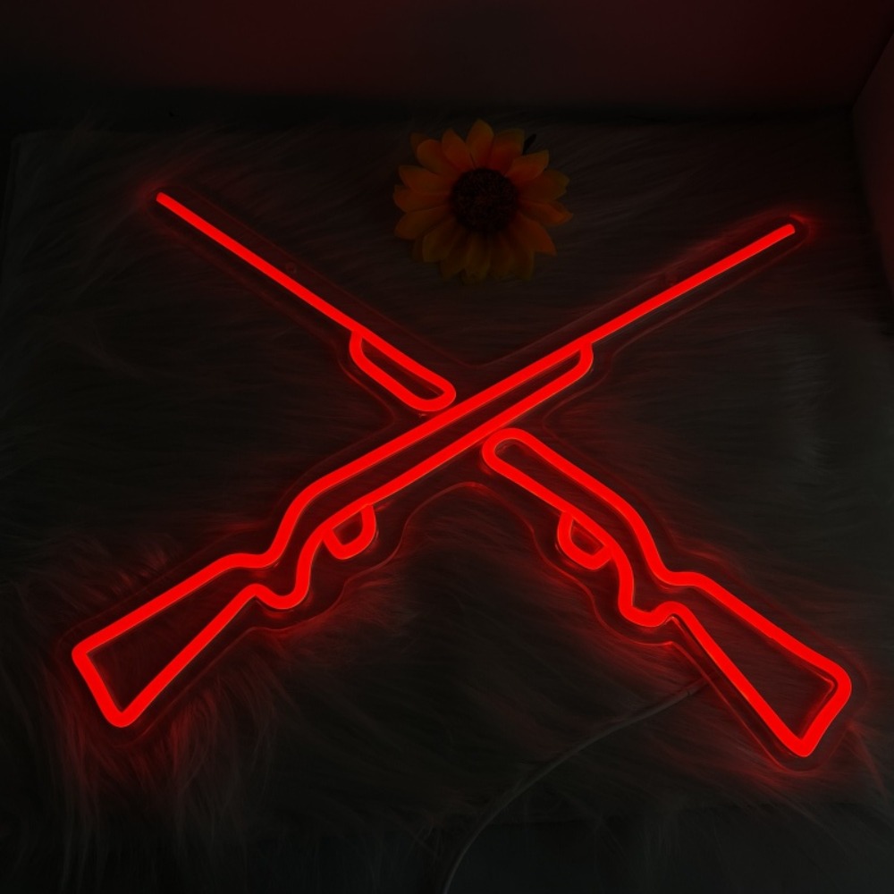 Double Guns Neon Lights, Wall/ - Party Games Shop ulasan dan harga