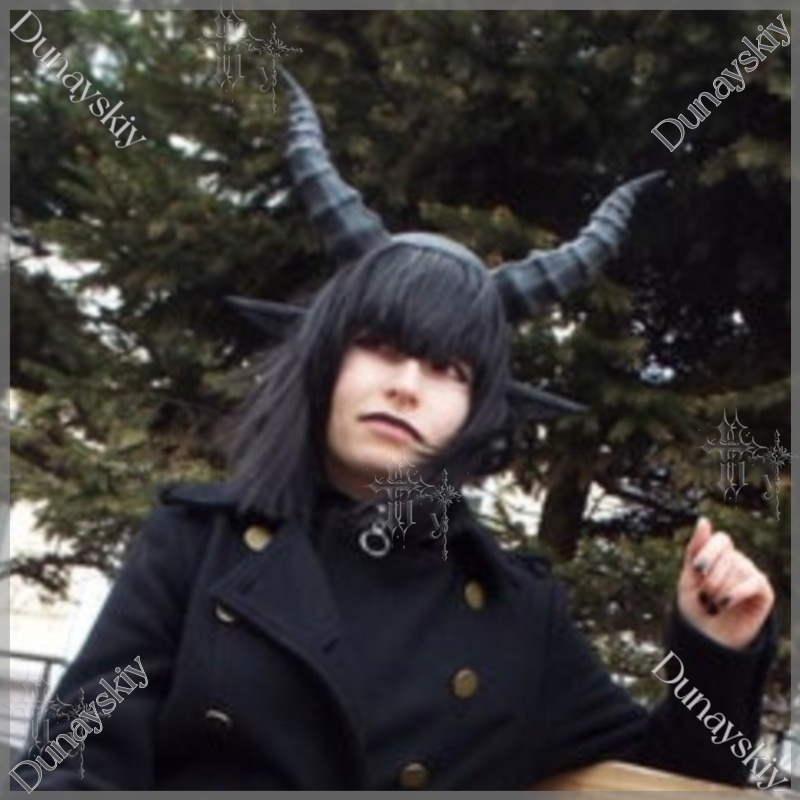 Black Devil Horn And Ears Head - Party Games Stream ulasan dan harga