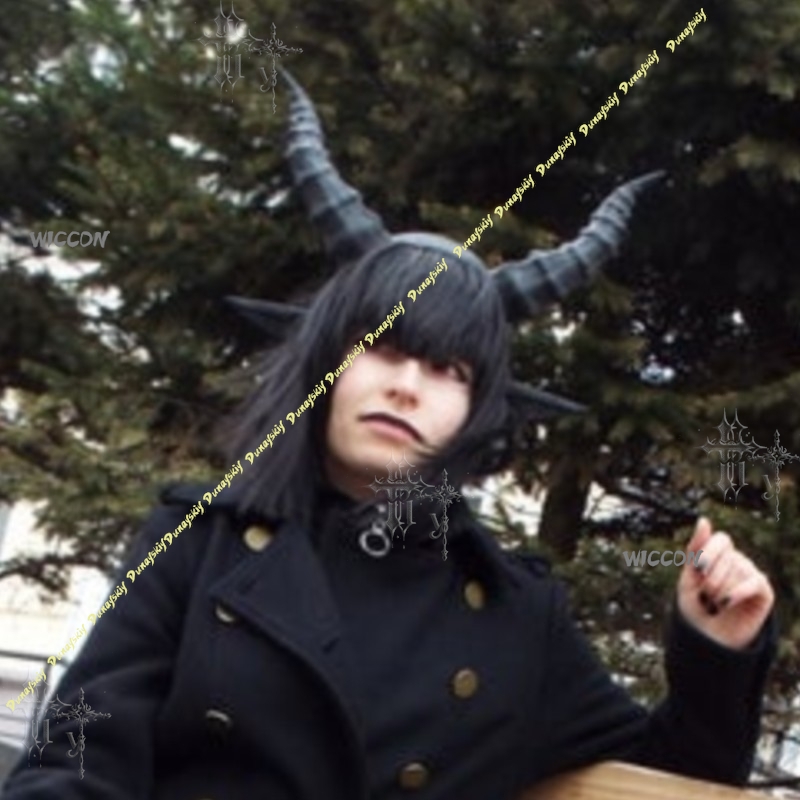 Black Demon Horn And Ear Headp - Party Games Stream ulasan dan harga